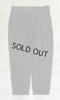 90'S RALPH LAUREN "HAMMOND PANT" ツープリーツ チノパンツ ブラック W35L30 (VINTAGE)