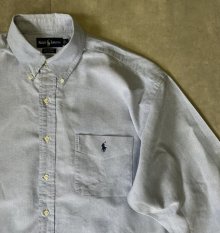 他の写真2: 90'S RALPH LAUREN "BIG SHIRT" オックスフォード BDシャツ ブルー (VINTAGE)