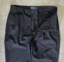 他の写真1: 90'S RALPH LAUREN "HAMMOND PANT" ツープリーツ チノパンツ ブラック W32L32 (VINTAGE)