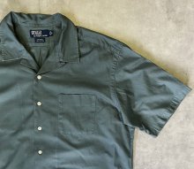 他の写真2: 90'S RALPH LAUREN "CALDWELL" コットン 裾ロゴ 半袖 オープンカラーシャツ カーキ (VINTAGE)