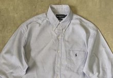 他の写真1: 90'S RALPH LAUREN "BIG SHIRT" オックスフォード BDシャツ ブルー (VINTAGE)