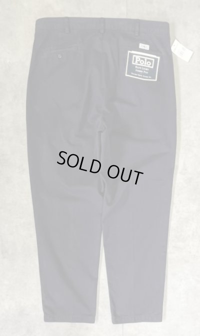 画像4: 90'S RALPH LAUREN "ANDREW PANT" ツープリーツ チノパンツ ネイビー (DEADSTOCK)