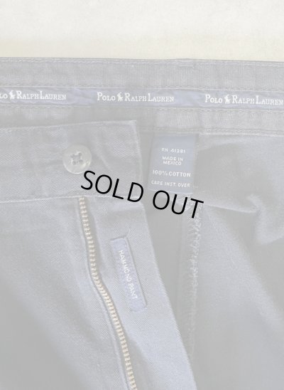 画像2: 90'S RALPH LAUREN "HAMMOND PANT" ツープリーツ チノパンツ ブラック W35L30 (VINTAGE)