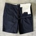 画像4: 90'S RALPH LAUREN "クレストロゴ" ノープリーツ チノショーツ ネイビー USA製 (DEADSTOCK) (4)