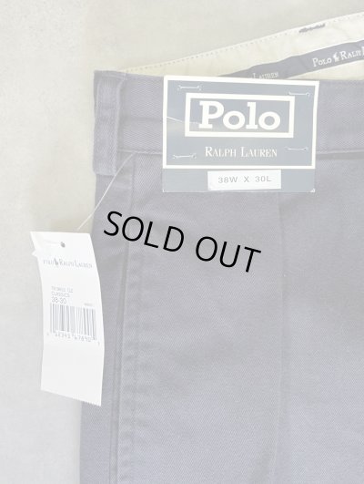 画像3: 90'S RALPH LAUREN "ANDREW PANT" ツープリーツ チノパンツ ネイビー (DEADSTOCK)