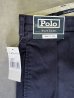 画像3: 90'S RALPH LAUREN "ANDREW PANT" ツープリーツ チノパンツ ネイビー (DEADSTOCK) (3)