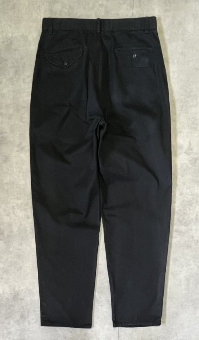 画像3: 90'S RALPH LAUREN "HAMMOND PANT" ツープリーツ チノパンツ ブラック W32L32 (VINTAGE)