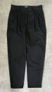 画像1: 90'S RALPH LAUREN "HAMMOND PANT" ツープリーツ チノパンツ ブラック W32L32 (VINTAGE) (1)