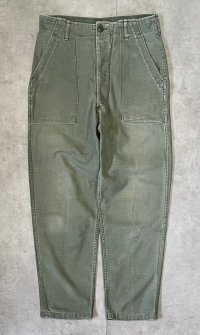 70'S アメリカ軍 US ARMY "OG107" コットンサテン ベイカーパンツ ミリタリーグリーン (VINTAGE)