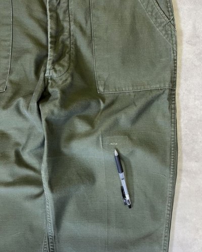 画像5: 70'S アメリカ軍 US ARMY "OG107" コットンサテン ベイカーパンツ ミリタリーグリーン (VINTAGE)