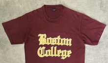 他の写真1: 90'S BOSTON COLLEGE シングルステッチ 半袖 Tシャツ バーガンディ USA製 (VINTAGE)