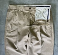 他の写真1: BROOKS BROTHERS "ELLIOT" ツータック チノパンツ ベージュ (VINTAGE)