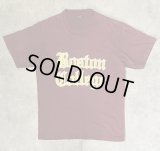 90'S BOSTON COLLEGE シングルステッチ 半袖 Tシャツ バーガンディ USA製 (VINTAGE)