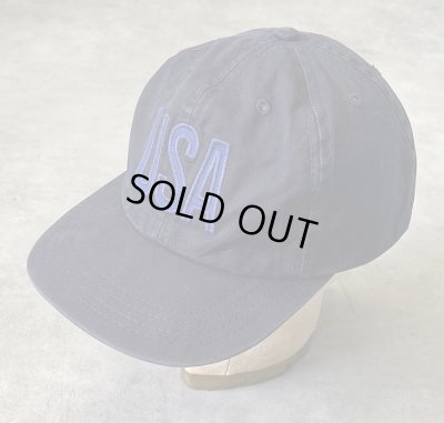 画像1: 90'S RALPH LAUREN "POLO SPORT" ベースボールキャップ ネイビー USA製 (VINTAGE)
