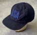 画像1: 90'S RALPH LAUREN "POLO SPORT" ベースボールキャップ ネイビー USA製 (VINTAGE) (1)