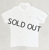 70'S CHEMISE LACOSTE ポロシャツ ホワイト フランス製 (VINTAGE)