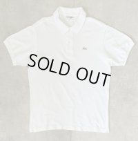70'S CHEMISE LACOSTE ポロシャツ ホワイト フランス製 (VINTAGE)
