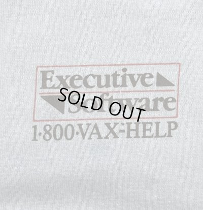画像3: 90'S EXECUTIVE SOFTWARE 両面プリント シングルステッチ 半袖 Tシャツ サックスブルー USA製 (VINTAGE)
