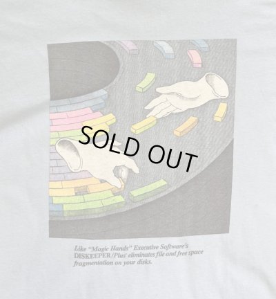 画像5: 90'S EXECUTIVE SOFTWARE 両面プリント シングルステッチ 半袖 Tシャツ サックスブルー USA製 (VINTAGE)