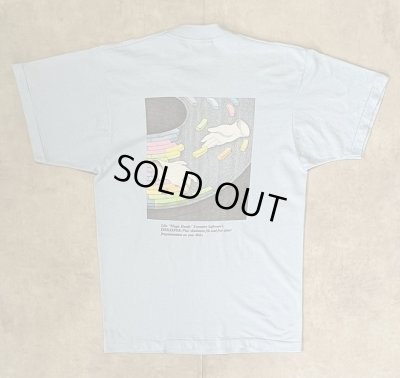 画像4: 90'S EXECUTIVE SOFTWARE 両面プリント シングルステッチ 半袖 Tシャツ サックスブルー USA製 (VINTAGE)