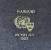 画像3: 80'S HARVARD UNIVERSITY 両面プリント シングルステッチ 半袖 Tシャツ ネイビー USA製 (VINTAGE) (3)