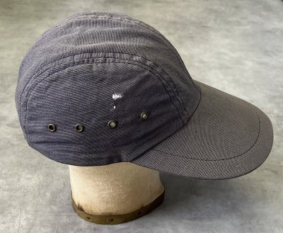 画像5: 90'S LL Bean キャンバス ロングビルキャップ フェードネイビー USA製 (VINTAGE)
