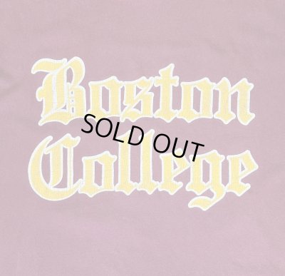 画像3: 90'S BOSTON COLLEGE シングルステッチ 半袖 Tシャツ バーガンディ USA製 (VINTAGE)