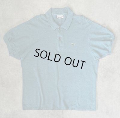 画像1: 80'S CHEMISE LACOSTE ポロシャツ ミントヘザー フランス製 (VINTAGE)
