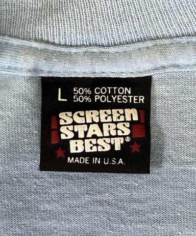 画像2: 90'S EXECUTIVE SOFTWARE 両面プリント シングルステッチ 半袖 Tシャツ サックスブルー USA製 (VINTAGE)