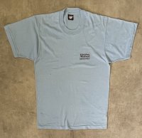 90'S EXECUTIVE SOFTWARE 両面プリント シングルステッチ 半袖 Tシャツ サックスブルー USA製 (VINTAGE)