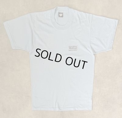 画像1: 90'S EXECUTIVE SOFTWARE 両面プリント シングルステッチ 半袖 Tシャツ サックスブルー USA製 (VINTAGE)
