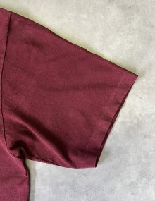 他の写真2: 90'S BOSTON COLLEGE シングルステッチ 半袖 Tシャツ バーガンディ USA製 (VINTAGE)