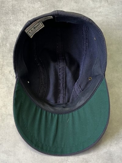 画像6: 90'S LL Bean キャンバス ロングビルキャップ フェードネイビー USA製 (VINTAGE)