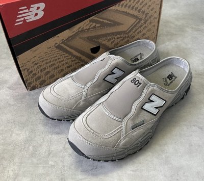 画像1: NEW BALANCE 801 "ALL TERRAIN" スウェード スリッポン グレー 箱付き (DEADSTOCK)