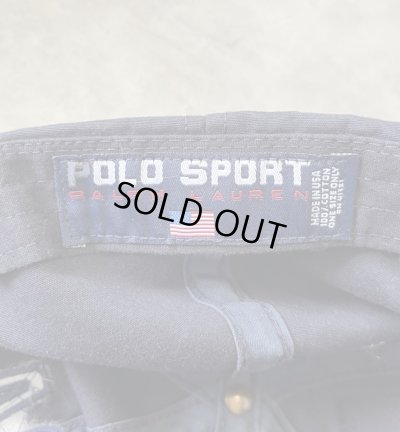 画像6: 90'S RALPH LAUREN "POLO SPORT" ベースボールキャップ ネイビー USA製 (VINTAGE)