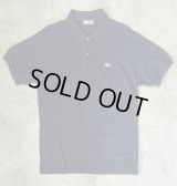 80'S CHEMISE LACOSTE ポロシャツ ネイビー フランス製 (VINTAGE)