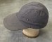画像3: 90'S LL Bean キャンバス ロングビルキャップ フェードネイビー USA製 (VINTAGE) (3)