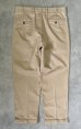 画像3: BROOKS BROTHERS "ELLIOT" ツータック チノパンツ ベージュ (VINTAGE) (3)