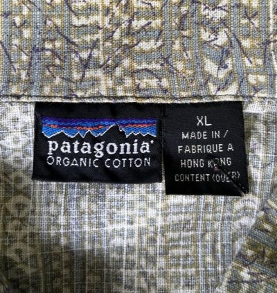画像2: 90'S PATAGONIA オーガニックコットン 半袖 ACシャツ 総柄 香港製 (VINTAGE)