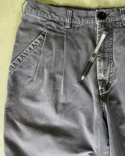 画像5: 80'S PATAGONIA 旧タグ ツータック チノパンツ ナス紺 (VINTAGE)