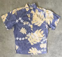80'S REYN SPOONER ヌードタグ コットン プルオーバー アロハシャツ ハワイ製 (VINTAGE)