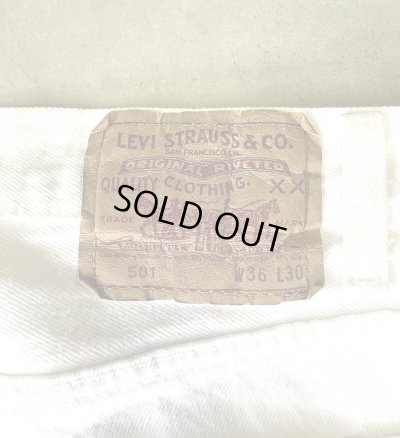 画像4: 90'S LEVIS 501 デニム ホワイト W36L30 USA製 (VINTAGE)