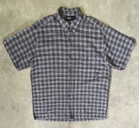 90'S PATAGONIA オーガニックコットン 半袖 ACシャツ チェック柄 ポルトガル製 (VINTAGE)