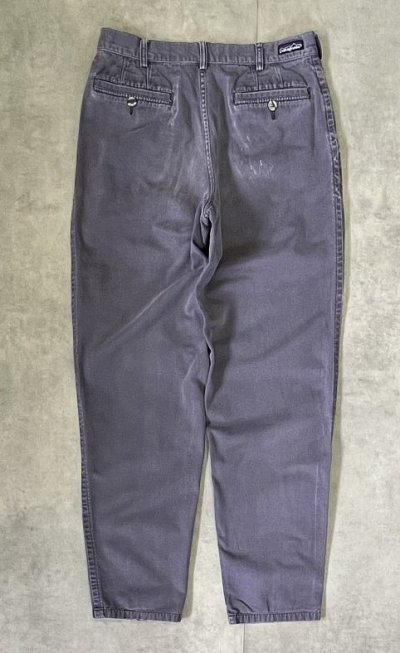 画像3: 80'S PATAGONIA 旧タグ ツータック チノパンツ ナス紺 (VINTAGE)