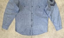 他の写真3: 60'S アメリカ軍 US NAVY "DUBBLEWARE製" コットン100% ステンシル入り 耳付き シャンブレーシャツ ブルー USA製 (VINTAGE)