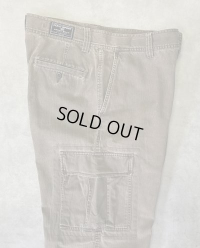 画像3: 90'S RALPH LAUREN "POLO SPORT" ヘリンボーンツイル カーゴパンツ カーキ (VINTAGE)