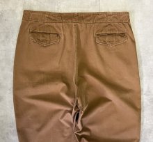 他の写真3: 90'S RALPH LAUREN ベルト付き 片側ポケット付き チノパンツ ブラウン USA製 (VINTAGE)