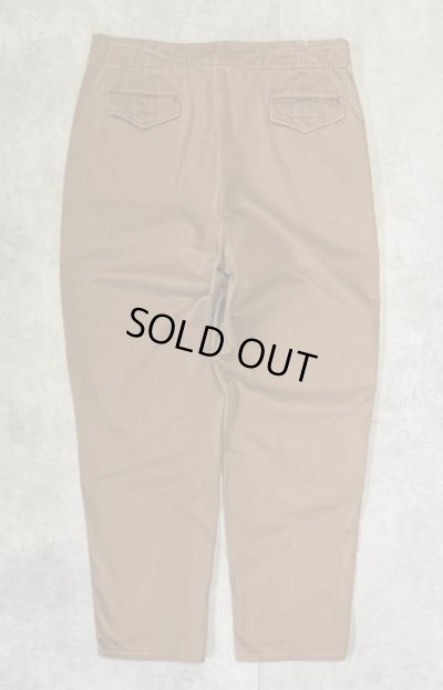 画像4: 90'S RALPH LAUREN ベルト付き 片側ポケット付き チノパンツ ブラウン USA製 (VINTAGE)