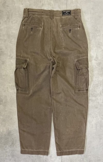 画像4: 90'S RALPH LAUREN "POLO SPORT" ヘリンボーンツイル カーゴパンツ カーキ (VINTAGE)