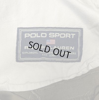 画像2: 90'S RALPH LAUREN "POLO SPORT" ヘリンボーンツイル カーゴパンツ カーキ (VINTAGE)
